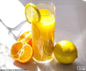 пазл Апельсиновый и лимонный сок